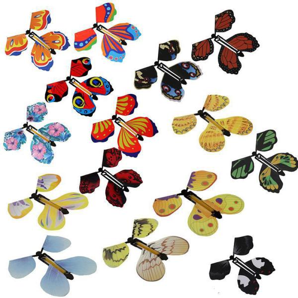 Buy cheap 4.78in Magic Flying Butterfly Greeting Card Gift Wind Up Fairy Toy Great Surprise Wedding from wholesalers