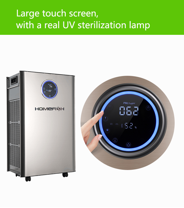 HOMEFISH Commercial Air Purifier Ultrasonic Luftbefeuchter Anion Concentration 10 Million/Cm3