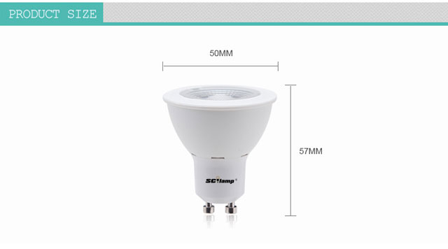 GU10 SMD3030 High color 7W mini spot light wholesale