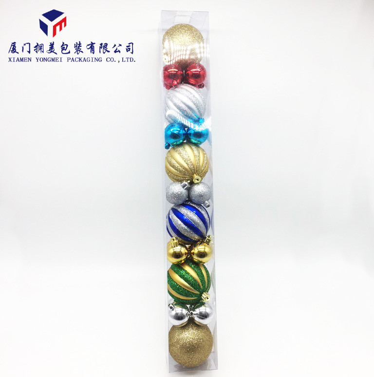 Rigid Clear PVC Plastic Box Pack Christmas Gifts Plastic Retail Packaging Boxes