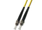 Plastic ST Connector Fiber Optic Cable with 3mm Boot , Ceramic Ferrule