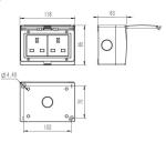 Outdoor Parking Lot Two British Wall Switch Socket Open Angle Up To 90°