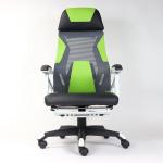 Customize Fabric Mesh Back Swivel Office Furniture in Orange for Conference Room
