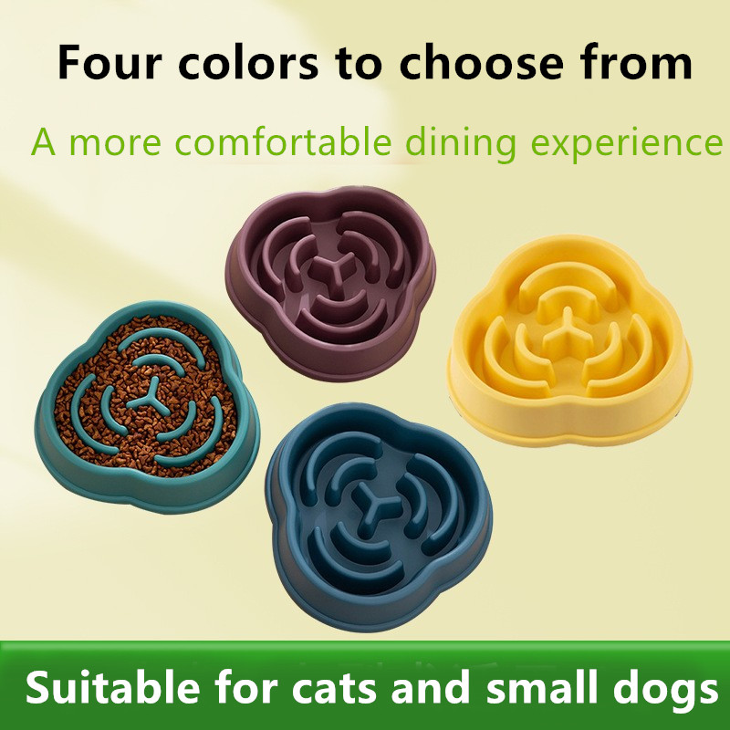 Cat And Dog Slow Food Bowl Rice Bowl To Prevent Choking And Overturn