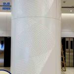 Stadiums Aluminium Exterior Wall Cladding 1mm / 2mm Thickness Column Cover