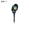 Buy cheap IP65 waterproof round black D140xH315mm outdoor 3W LED lawn spike lights for hotel from wholesalers