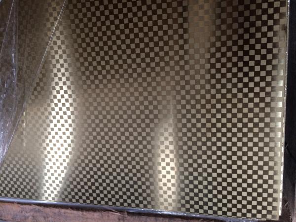 Buy cheap 201 Embossed Stainless Steel Sheet With Titanium Color Manufacturers In China Foshan from wholesalers