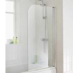 Frameless Clear Tempered Glass Black Profile Walk in Shower Screen Shower Door