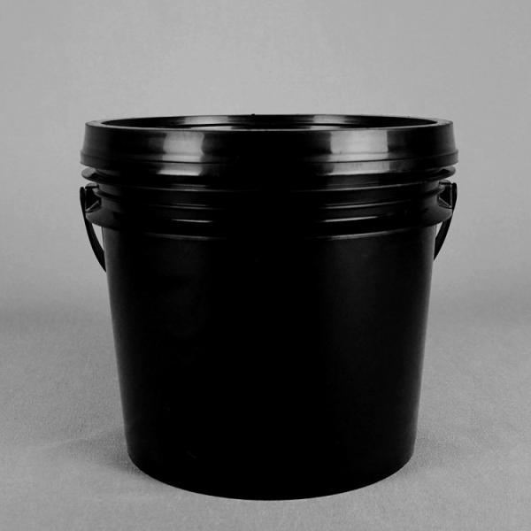 Buy cheap 4.8L PP Black Round Plastic Bucket 1 Gallon Plastic Paint Bucket from wholesalers