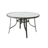 Buy cheap Anticorrosive Tempered Glass Round Dining Table Scratch Resistant product