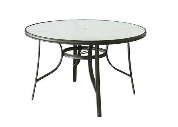 Buy cheap Anticorrosive Tempered Glass Round Dining Table Scratch Resistant from wholesalers