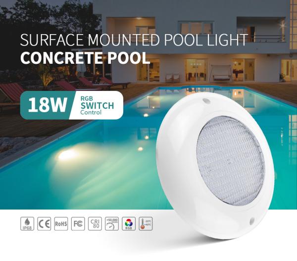 Buy cheap 35W Wall Mounted Swimming Pool Lights IP68 Waterproof RGB Switch Control from wholesalers