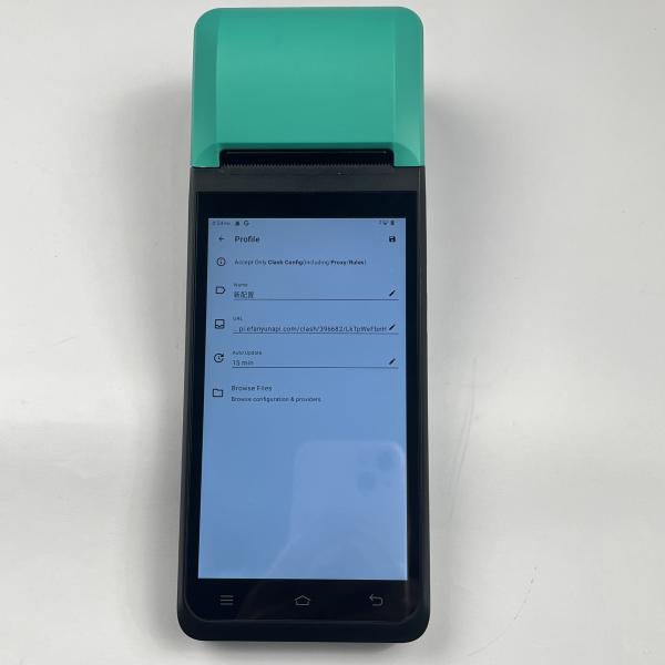 4G / WiFi / Bluetooth Contactless POS Machine Mobile Touch Screen POS Terminal With SC9863 Processor