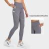 Buy cheap Athletic Ladies Pocket Yoga Pants High Waist Running Tights Breathable Elastic from wholesalers