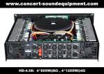 4 * 800W Class H Analogue Amplifier Fixed Installation Digital Audio Amplifier