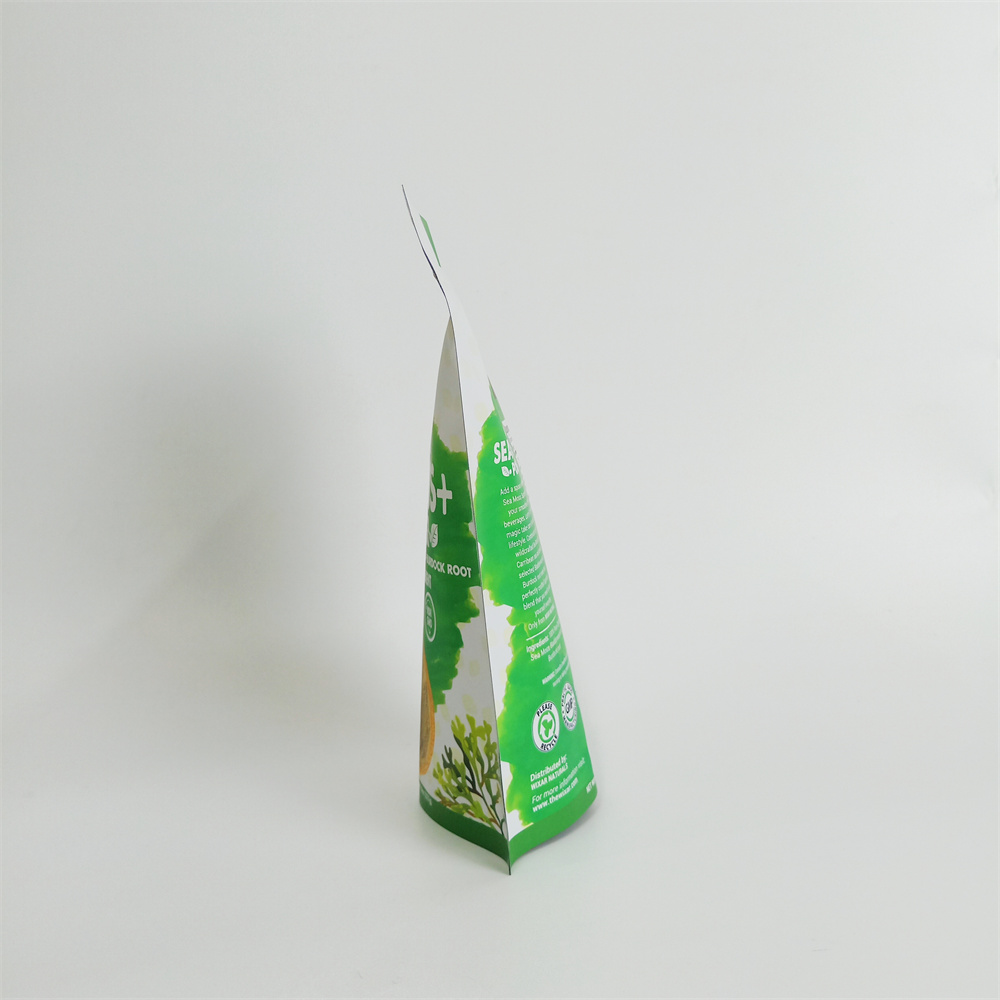 New Wholesale Factory Food Grade Mylar Stand Up Powder Bag 227g Stand Up Zipper Powder Bag Sea Moss Powder Packaging Pouch
