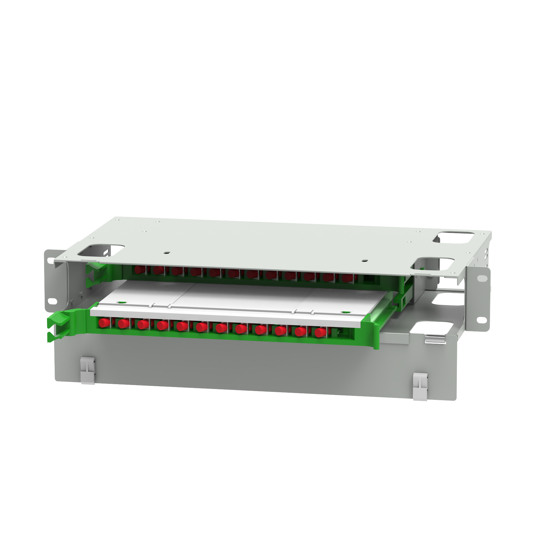 24 Port FC Type Fiber Optic Distribution Patchpanel Optic Fiber Equipment with 5 Time