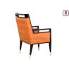 Buy cheap Solid Wood Upholstered PU leather Single Dining Chair No Folded For Hotel Lobby from wholesalers