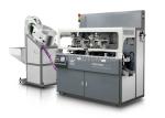 Multicolor Plastic / Metal Cap Hot Foil Automatic Stamping Machine Side Surface