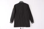 Matel Zipper Rib Cuff Longline Parka Coat Womens 69% Rayon 27% Nylon