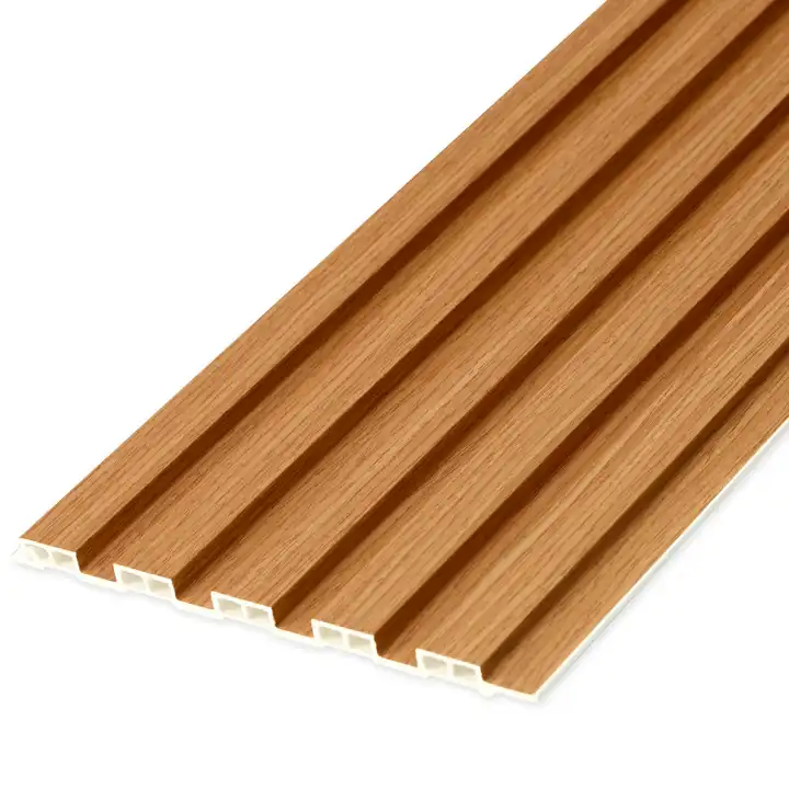 Interior PVC Wall Ceiling Panel WPC Plastic Composite Cladding Wood Strip