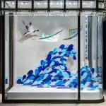 Window Display Decoration Color Honeycomb Board Water Drop Shape