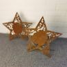 Buy cheap Star Shaped Corten Steel Metal Ornaments Christmas Decoration For Home Garden from wholesalers
