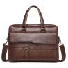 Buy cheap Men'S Briefcases Business Laptop Handbags Crossbody Shoulder Bag Pu Leather Bags Men Briefcase from wholesalers