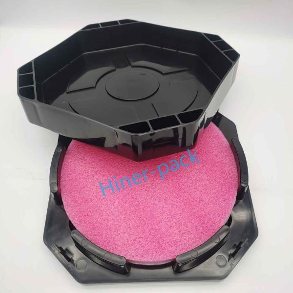 Buy cheap Semiconductor Wafer Packaging 12 Inch Black Conductive PP Material Horizontal Wafer Shipper from wholesalers