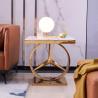 Buy cheap Functional SS Steel Edge Marble Top Couch Table Assembly Required from wholesalers