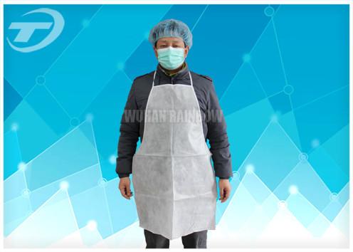 Buy cheap High Density Polyethylene Waterproof Aprons For Adults White Color 80 X 140 Cm from wholesalers