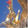 Buy cheap Modern Large Bronze Sculpture Outdoor Bronze Phoenix Statue With Surface Gold Leaf Foil from wholesalers