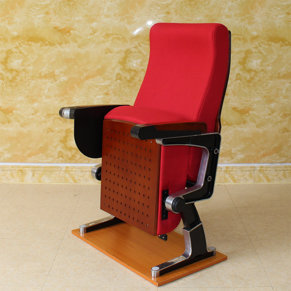 ODM Movie Theater Chair With Cup Holder , Multiscene Flameproof Red Theater Seats