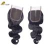 Buy cheap 130 Density Human Hair Lace Closure Natural Black Body Wave 4x4 from wholesalers