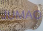 3 Mm Dark Gold Metal Flake Fabric Shrink Proof Interior Decoration Table Cloth