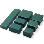 Luxury Green Jewelry Paper Box Earrings Necklace Pendant Ring Packaging Custom
