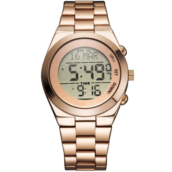 Buy cheap Rosegold Waterproof Digital Watch 3ATM Men'S Water Resistant Digital Watches 38MM from wholesalers