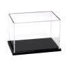 Buy cheap Clear Acrylic Display Boxes / Cases With Black Base For Merchandising Displays from wholesalers
