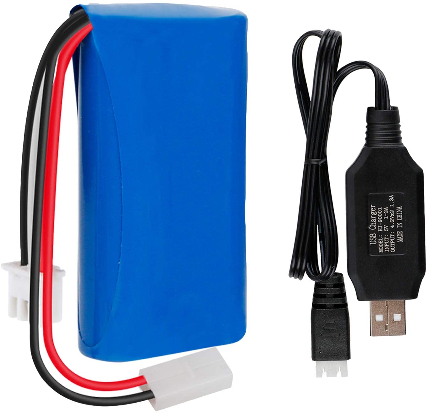 Lightweight 3C Lithium Battery KET-2P Li Ion 18650 Battery 7.4V 1300mAh CE