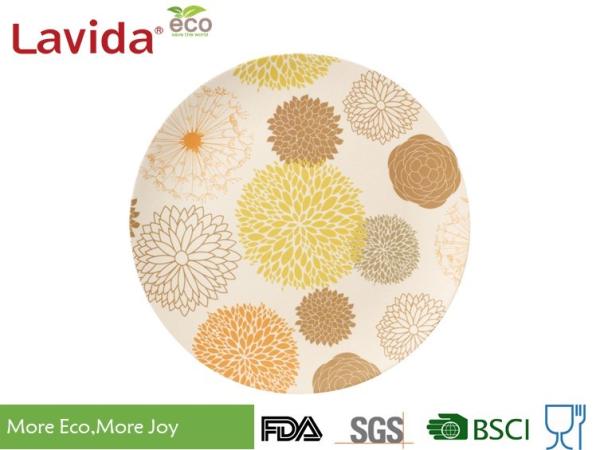Buy cheap Formaldehyde Free Bamboo Fibre Plates Food Safe Heat - Resistance Unbreakable from wholesalers