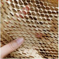 Buy cheap Honeycomb Bubble Roll Cushioning Packaging Paper Stretch Kraft Paper product