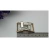 Buy cheap Shoes hardware gold rectangle diamond metal decorative buckles with hanging plating from wholesalers