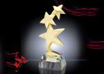 Buy cheap Metal Star Custom Trophy Cup , Shiny Gold Plated Award Cups Trophies from wholesalers