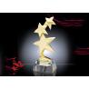Buy cheap Metal Star Custom Trophy Cup , Shiny Gold Plated Award Cups Trophies from wholesalers
