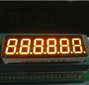 Wholesale Continuous 6 Digit 7 Segment Alphanumeric LED Display Amber 0.36 Inch from china suppliers
