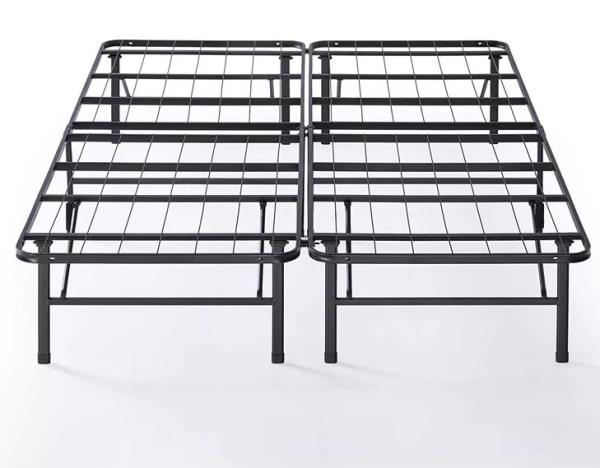 Easy Assembly Modern California King Black Bed Frame Queen Foundation with Mail