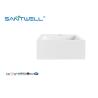 Buy cheap SWZ857 Sanitary Ware Product Stone Resin Basins Eco-Friendly Glossy White Countertop Sinks For Hotel from wholesalers