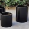 Buy cheap Different heights and sizes modern metal garden planter black small flower pot from wholesalers