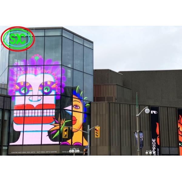 6.2kg Cabinet Weight Transparent LED Screen for Customer Requirements