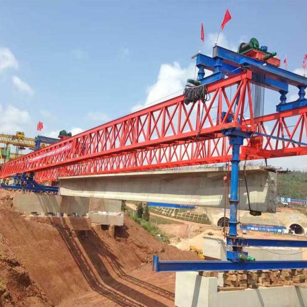 Buy cheap Truss Type Launching Crane Bridge Girder Erection Machine Heavy Capacity 5m/Min from wholesalers